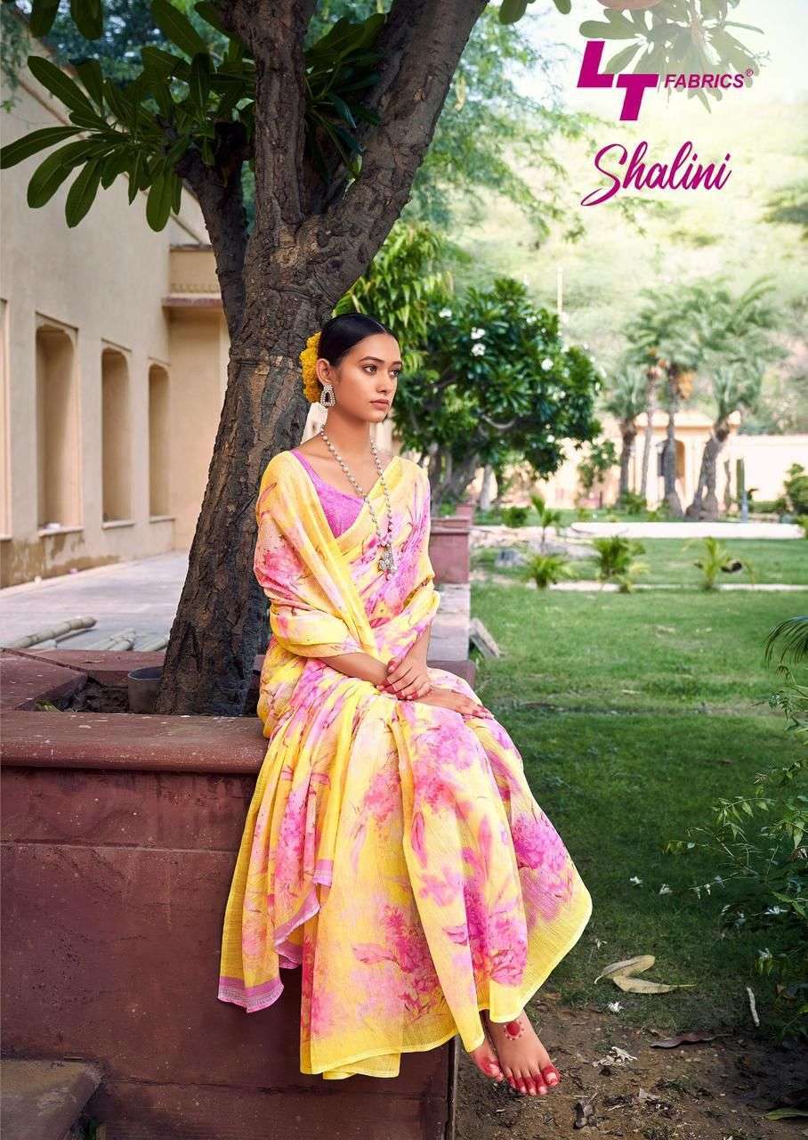 lt fabrics shalini series 4028-4036 cotton silk saree