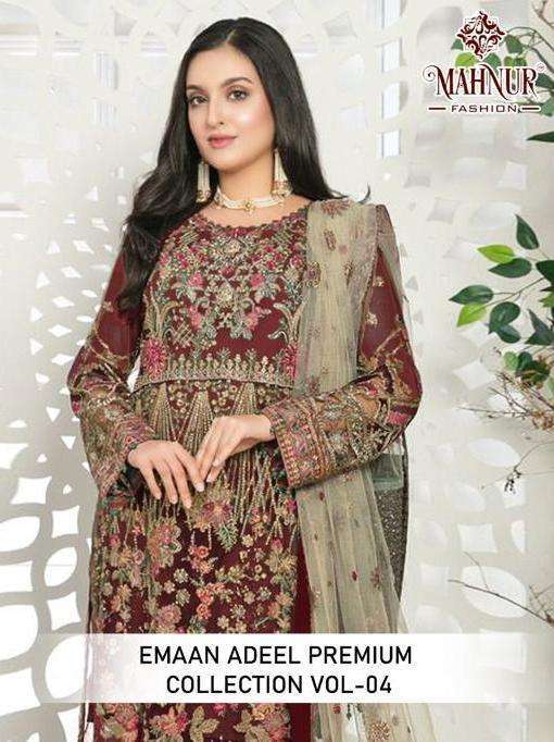 mahnur amaan adeel premium collection vol 4 series 4001-4003 heavy georgette suit