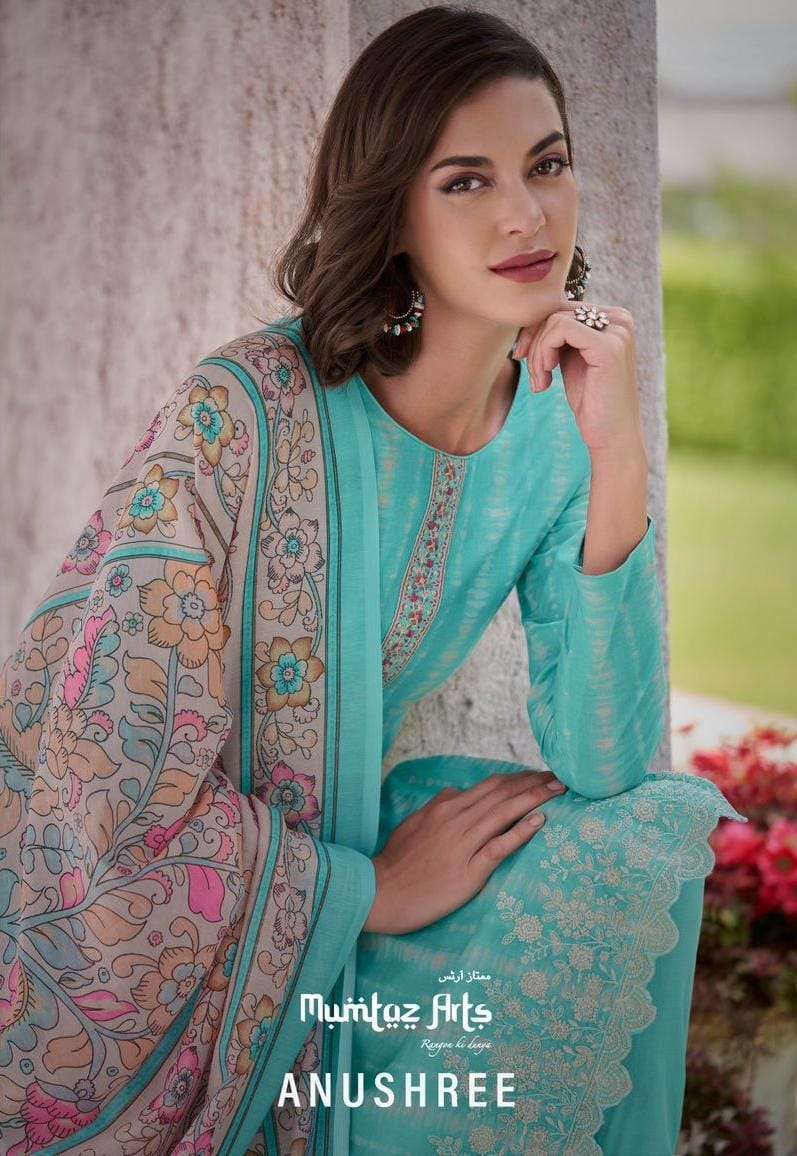 mumtaz arts anushree series 29001-29008 pure lawn cambric suit 