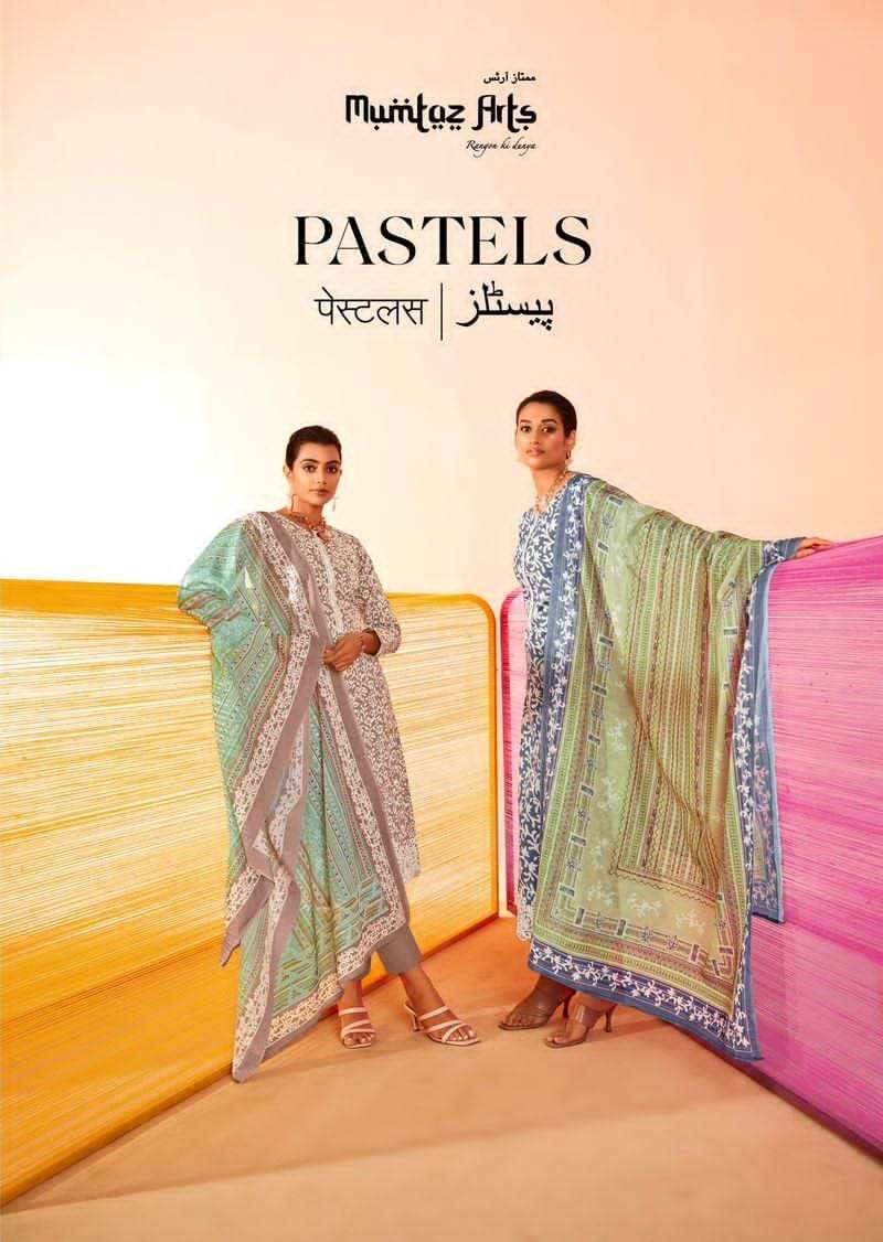 mumtaz arts pastels series 37001-37008 pure lawn suit 
