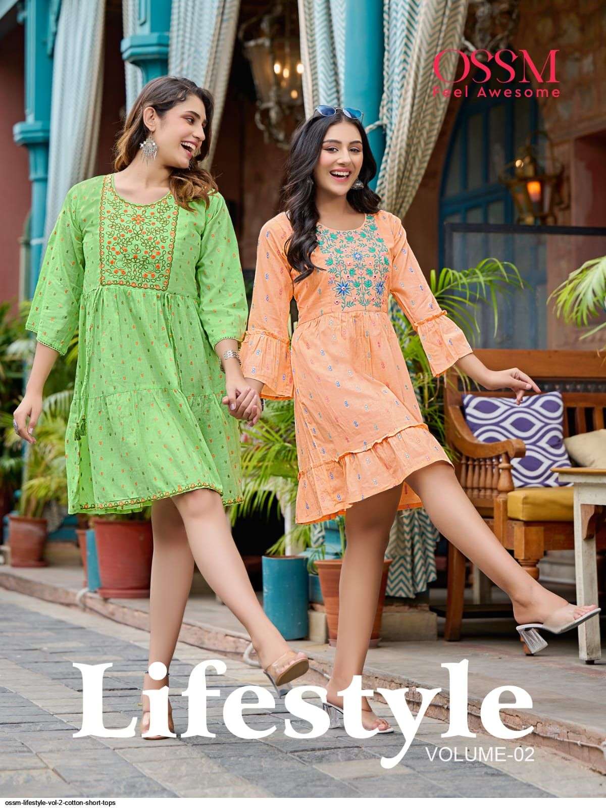 ossm lifestyle vol 2 series 201-206 Premium Cotton Jacquard kurti