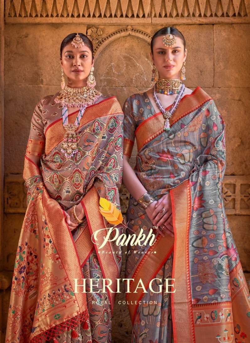 pankh heritage series 6001-6006 paithani saree