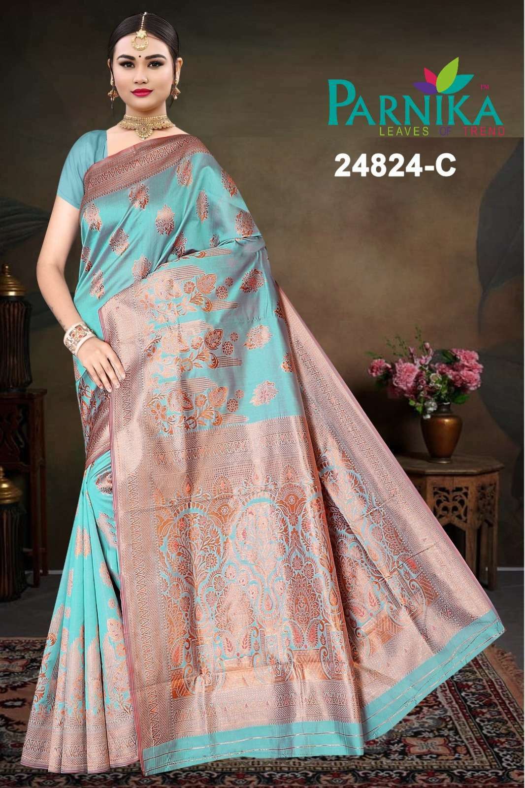 parnika 24824 Woven Jacquard Saree