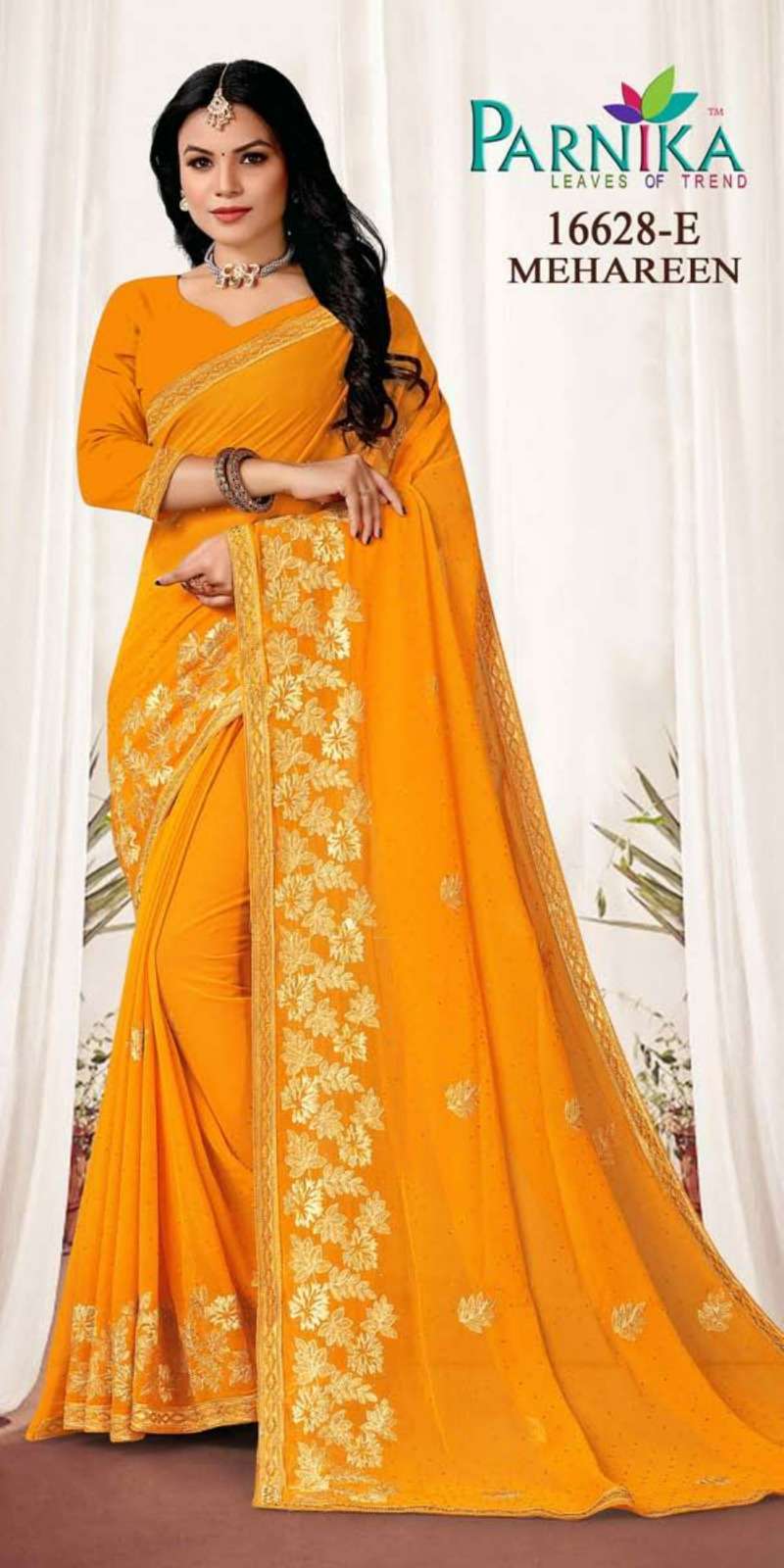 Parnika India 16628 Georgette Shirshoke Work Sarees 