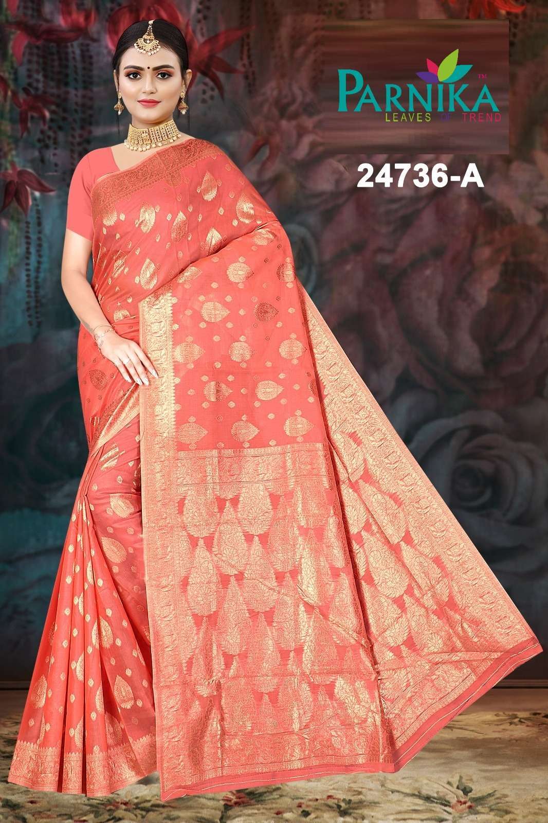 Parnika India Cotton Spun Sarees Festive Wear Wedding sarees