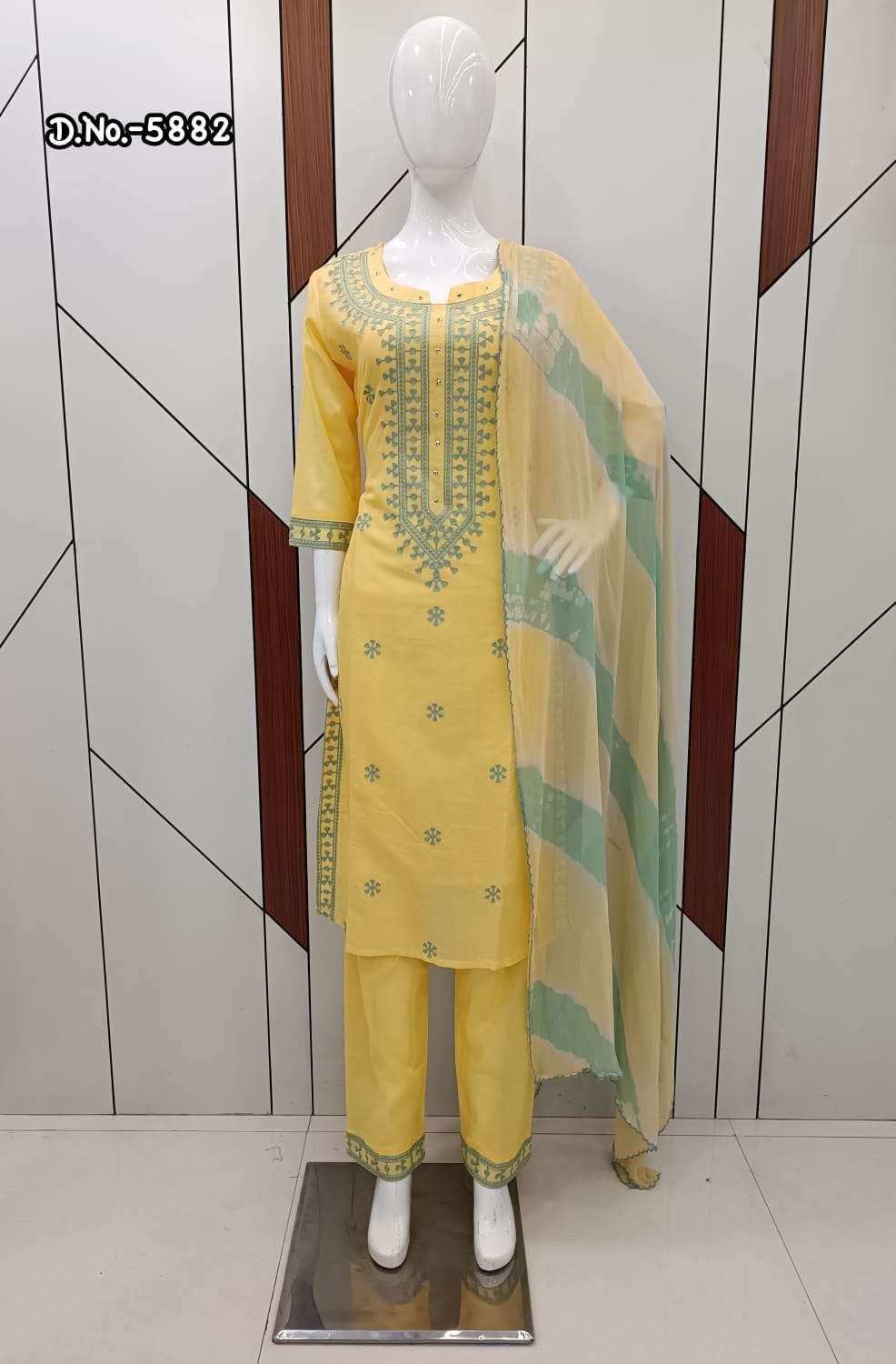 pr 5880-5883 pure mull cotton readymade suit 