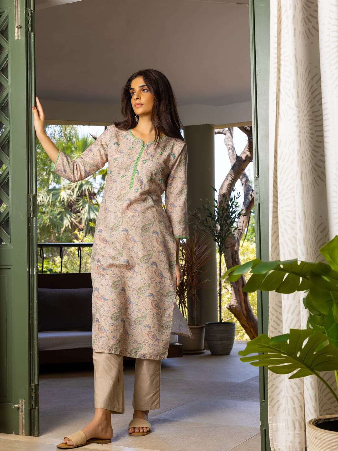 psyna 3030 Linen kurti with pant 