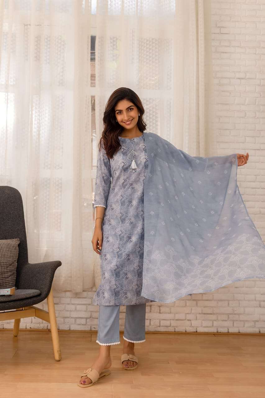 psyna 3049 Linen top bottom and dupatta