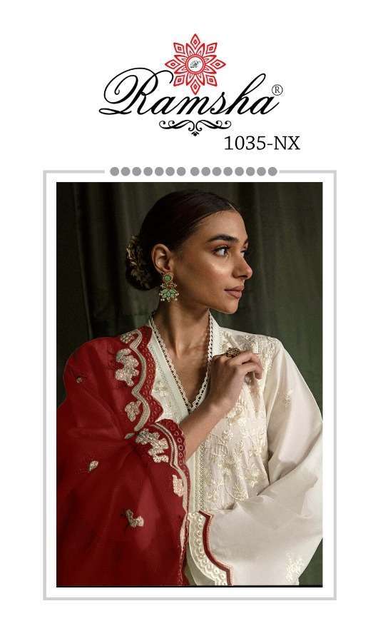 ramsha R-1035 nx georgette embroidery suit 