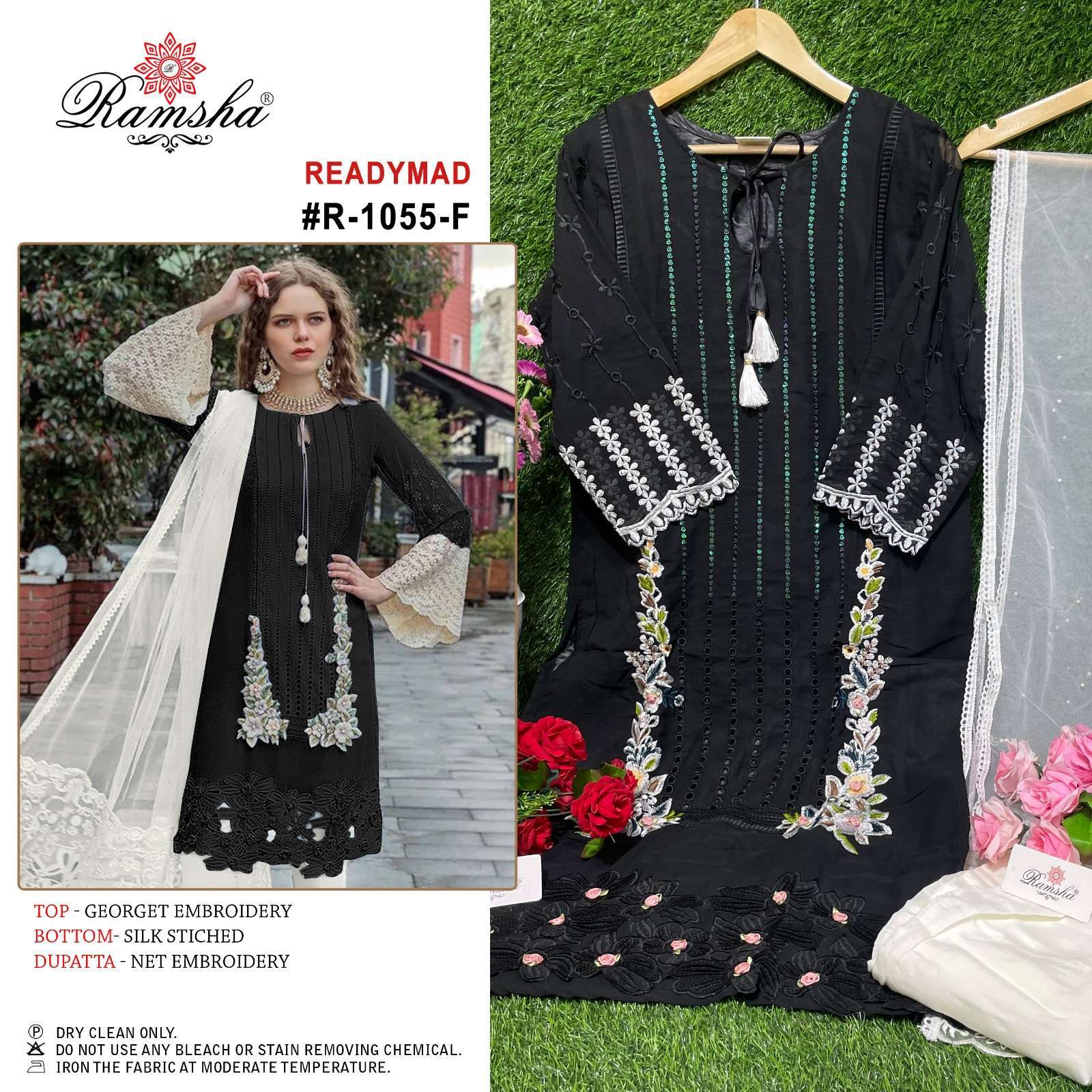 ramsha R-1055 nx georgette embroidery suit 