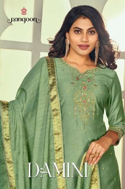 rangoon damini series 4181-4184 Viscose Jacquard suit