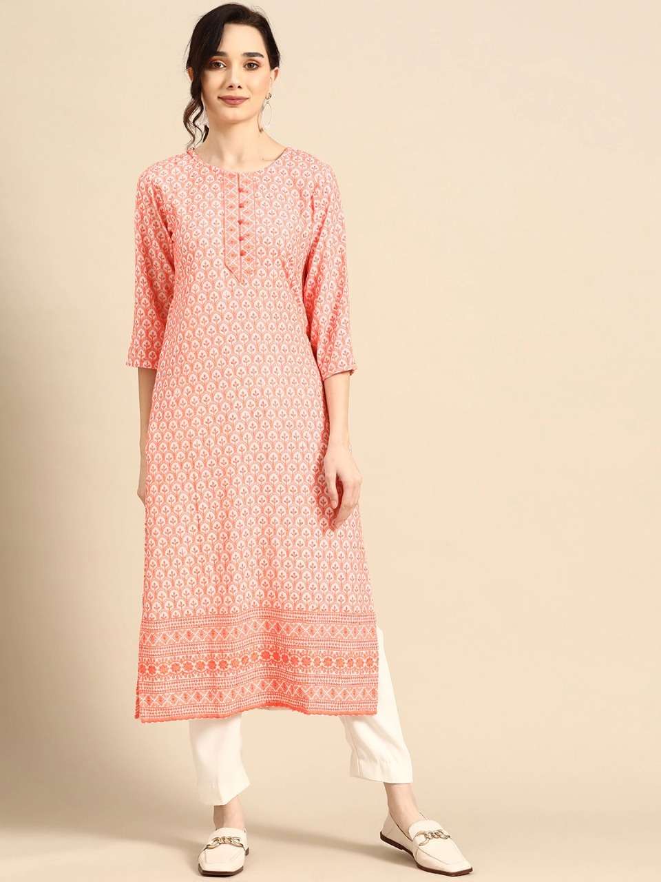 SAKHIYA RAYON FESTIVE WEAR KURTI 