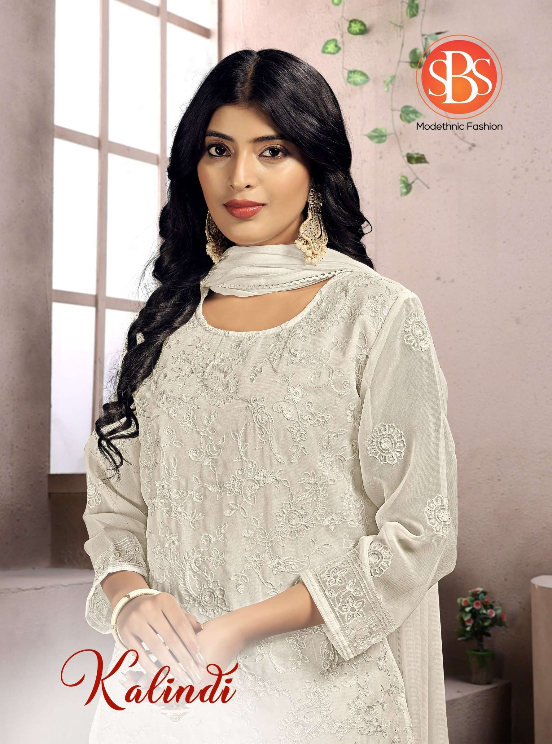 sbs fashion kalindi series 3851-3853 kiss miss georgette suit