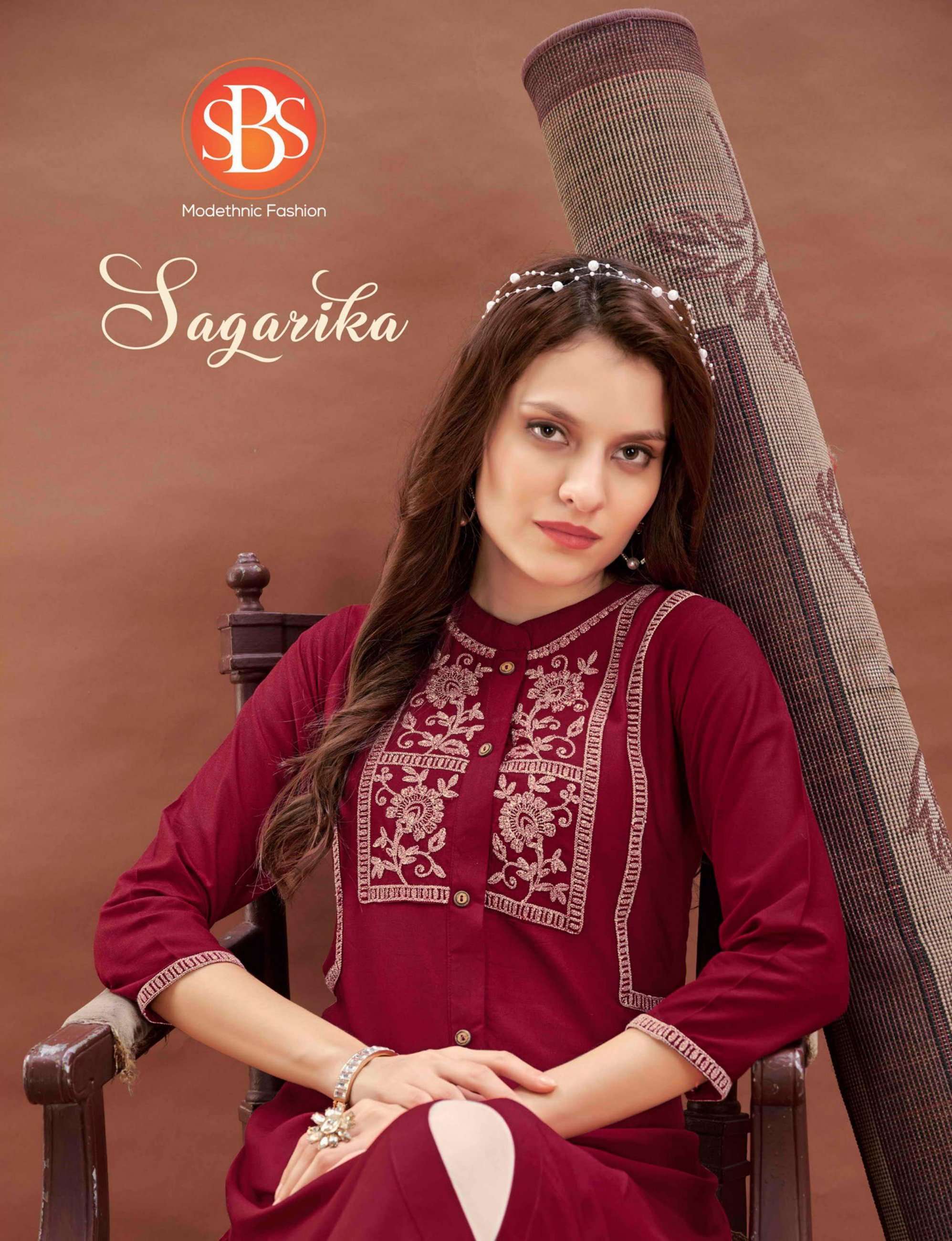 sbs fashion sagarika series 3655-3658 Reyon kurti