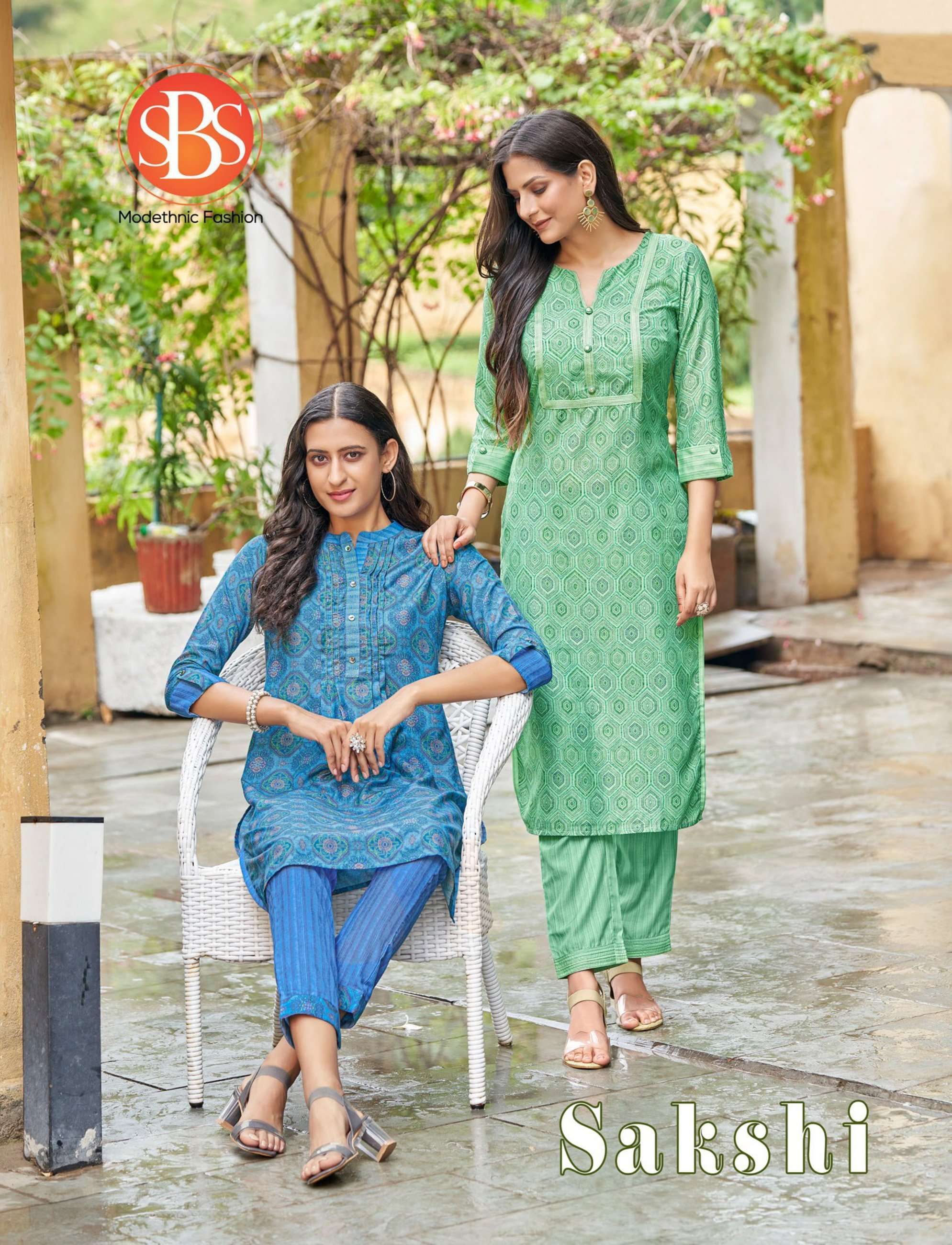 sbs fashion sakshi series 3561-3566 Muslin kurti with pant 