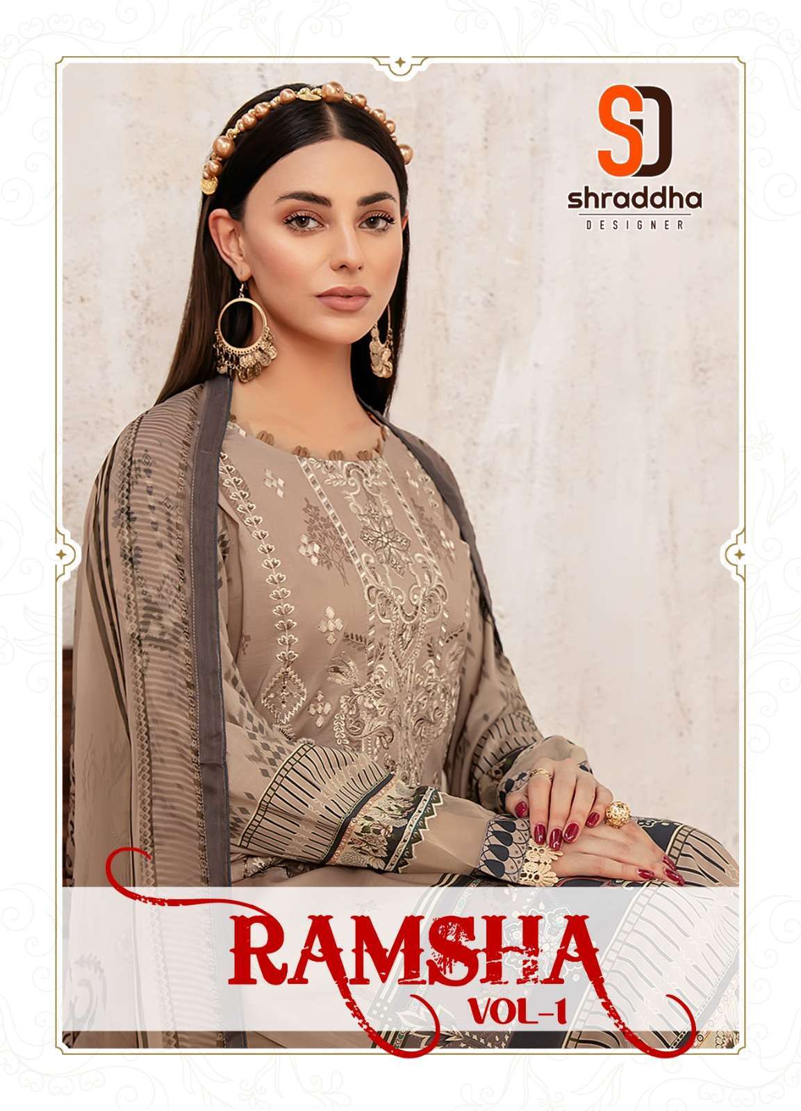 shraddha ramsha vol 1 series 1001-1004 lawn cotton suit 