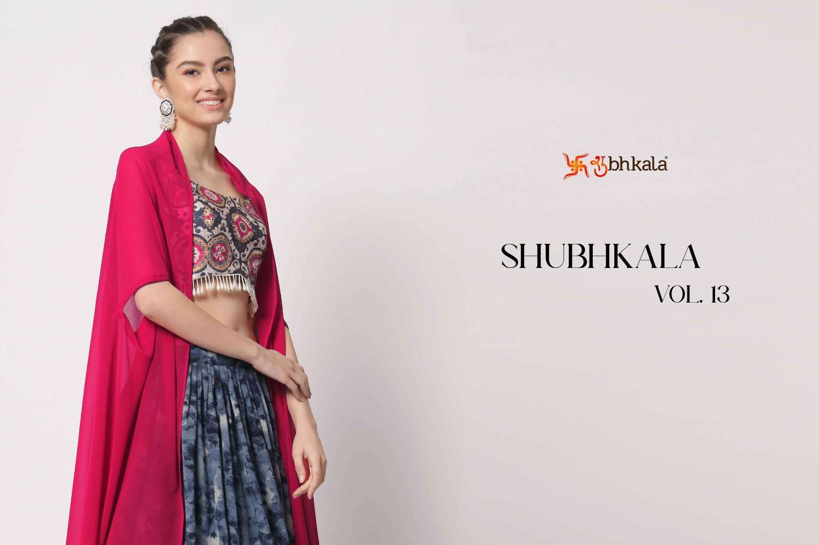 shubhkala Vol 13 series 7091-7093 fancy silk lehenga