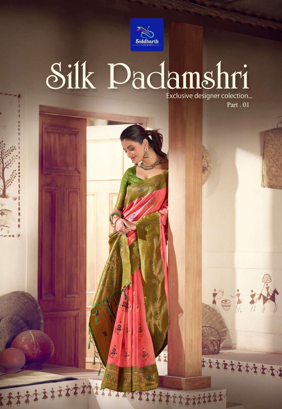 siddhanth weaves silk padamshri series 6701-6706 Silk Base saree