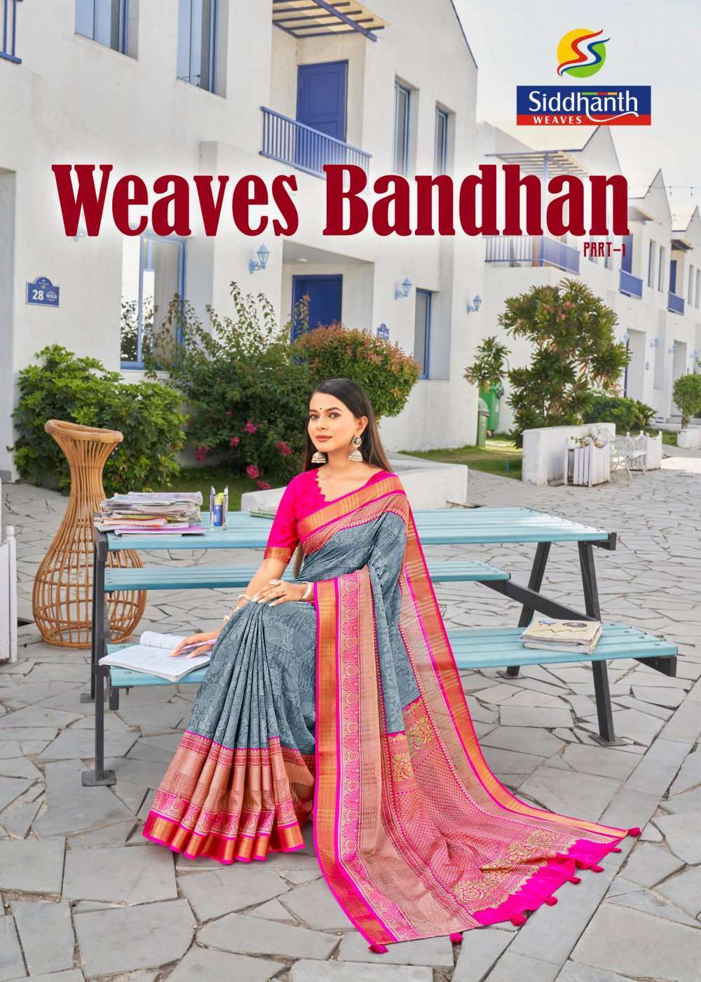 siddhanth weaves weaves bandhan series 76001-76008 Cotton Base saree