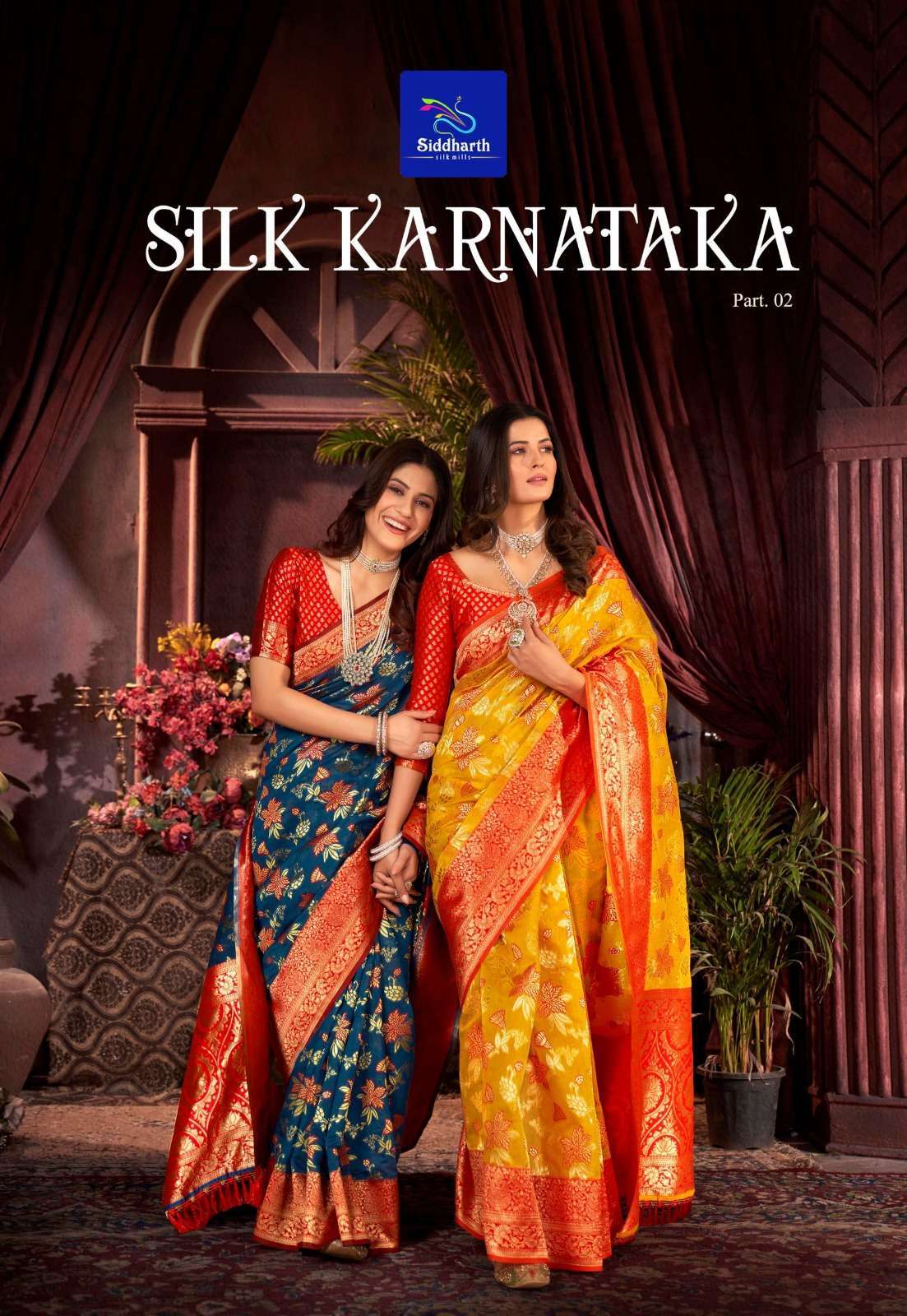 siddharth silk mills silk karnataka vol 2 series 6901-6906 silk saree