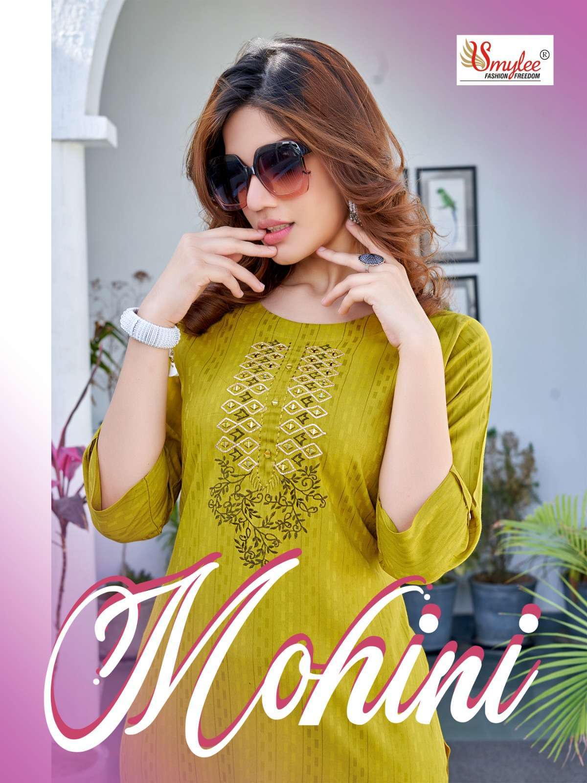 smylee mohini series 01-08 heavy weaving rayon kurti