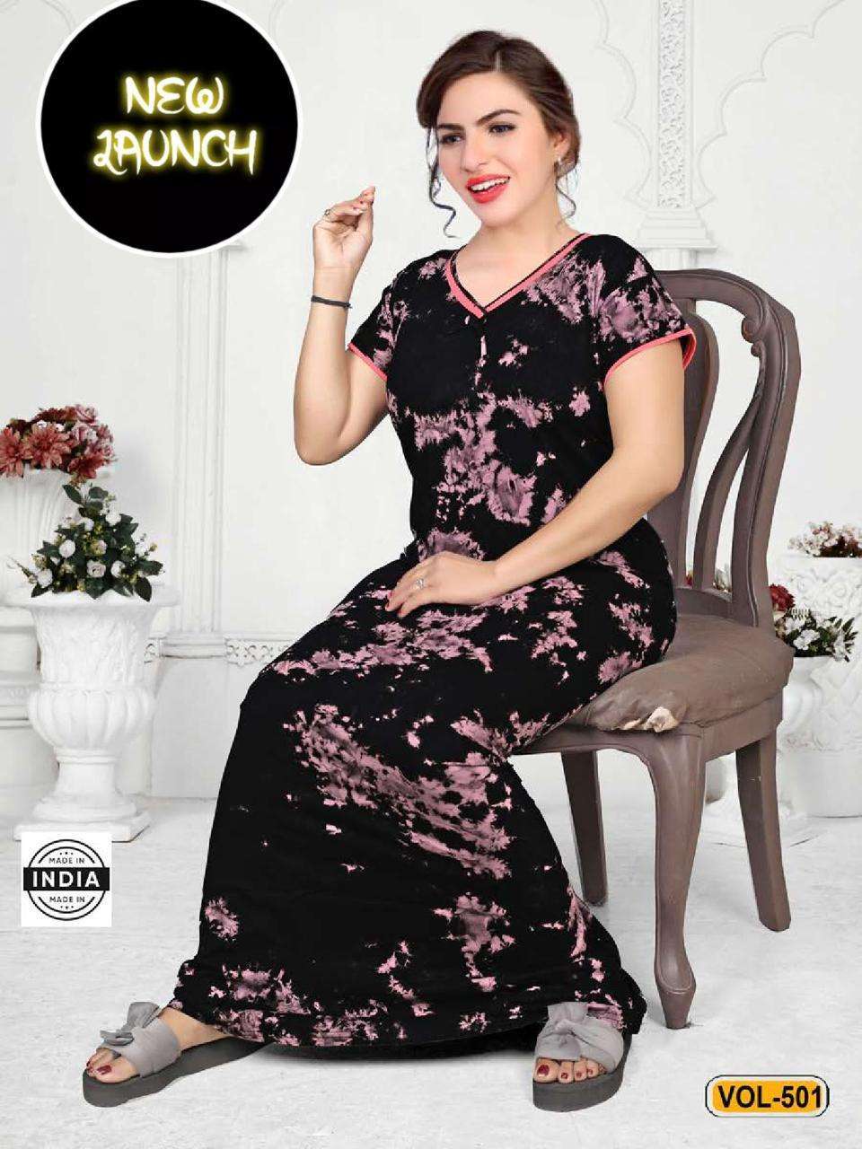 summer special shinker nighty gown vol 501 Shinker Hosiery Cotton night suit