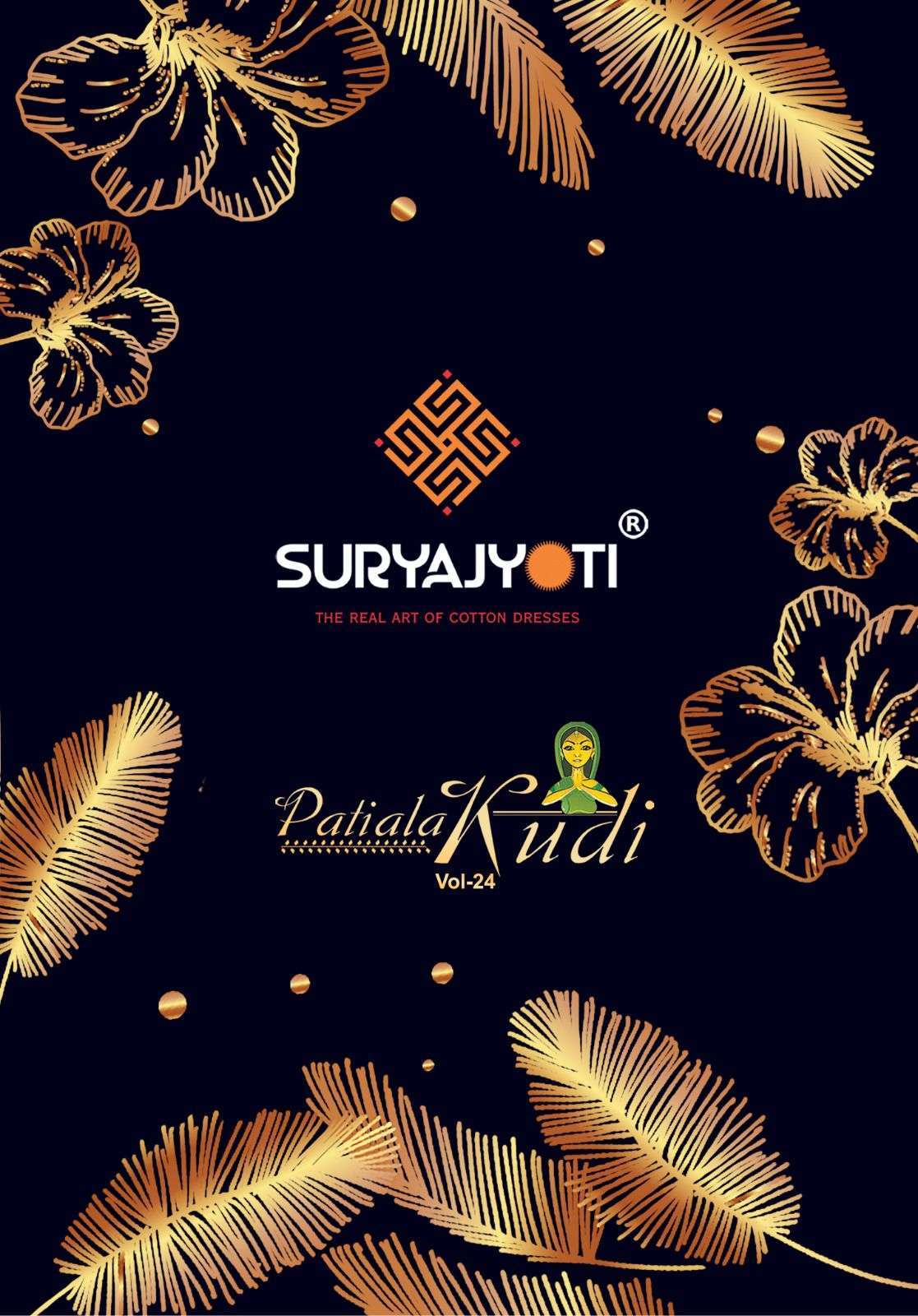 suryajyoti patiala kudi vol 24 series 24001-24010 cotton suit 