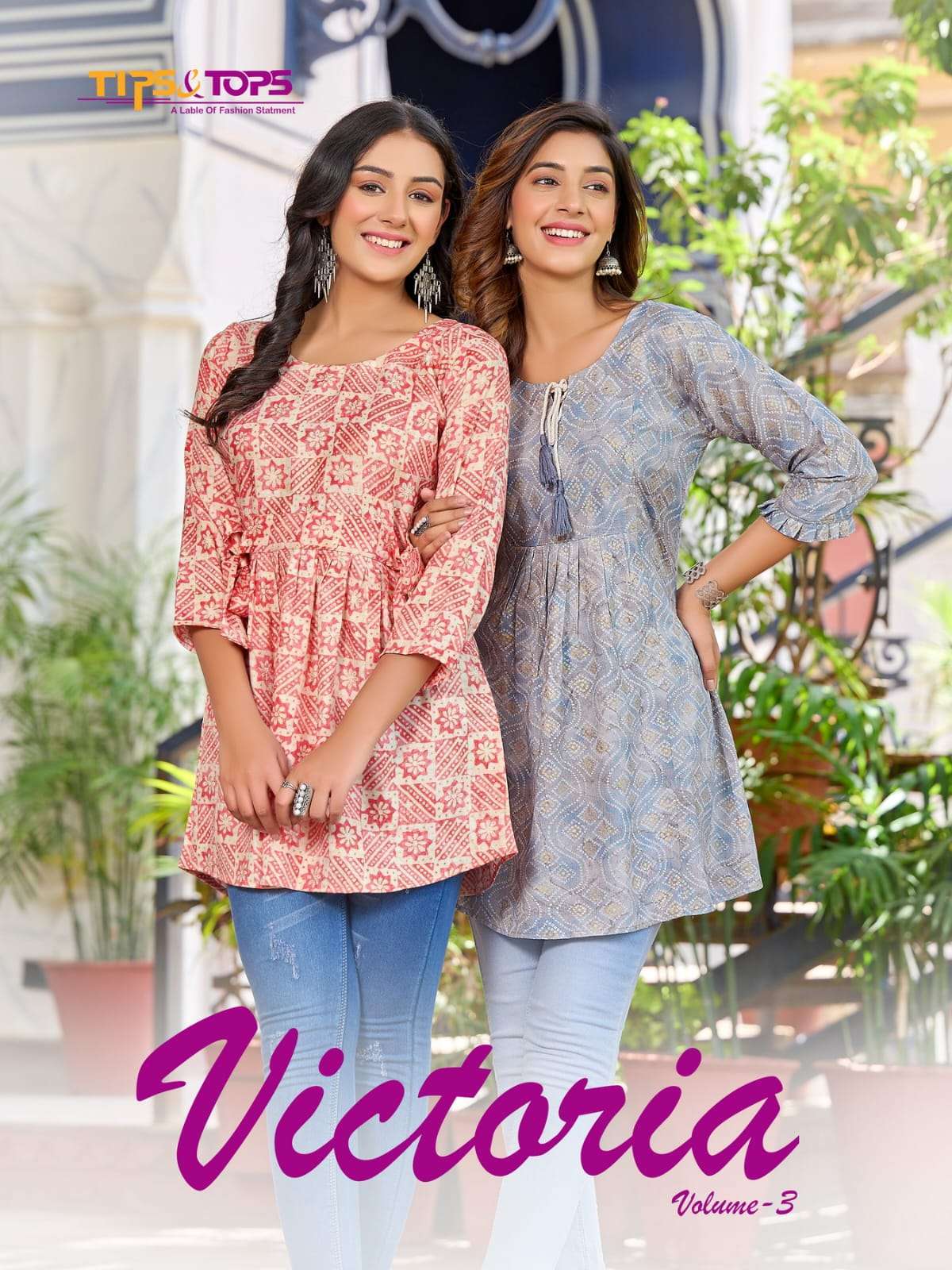 tips & tops victoria vol 3 series 301-308 Heavy Reyon kurti