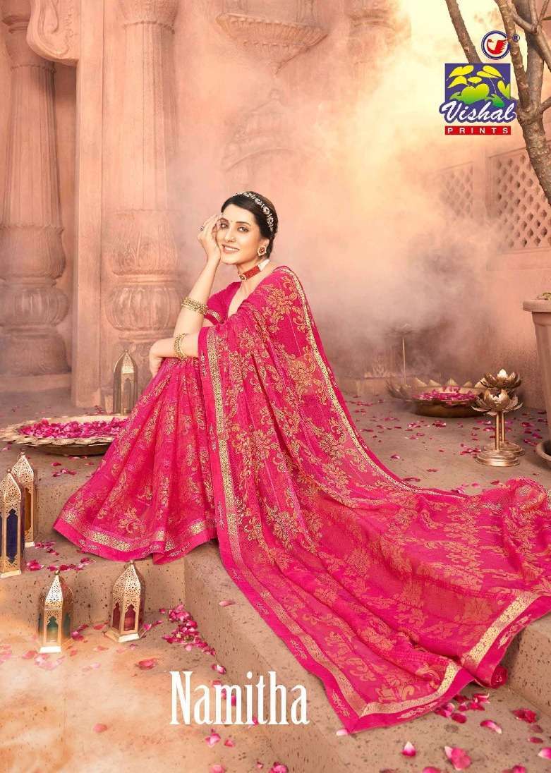 vishal prints namitha series 46008-46016 Fancy saree