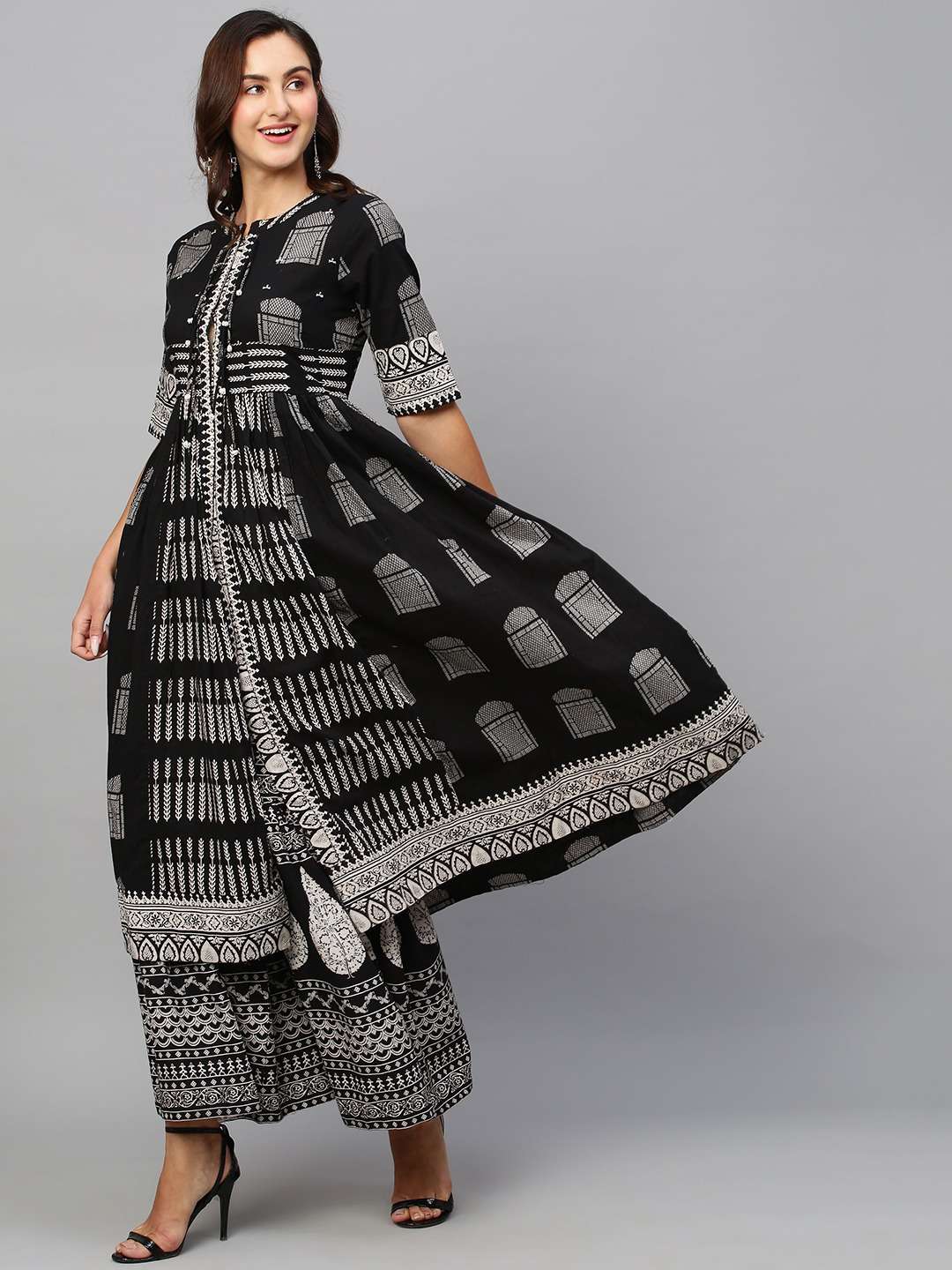 vishwa designer pure cotton kurta set 