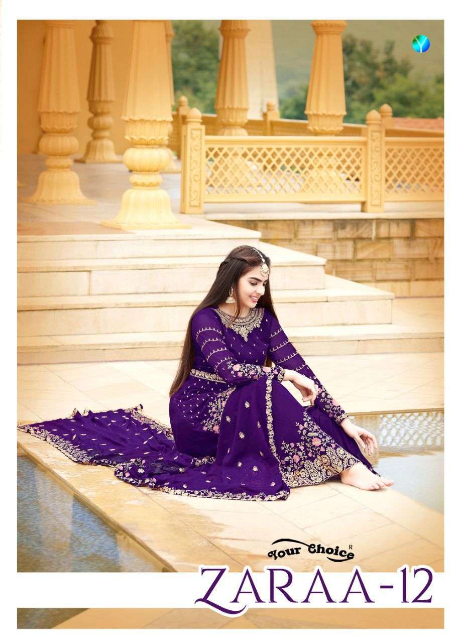 your choice zaraa vol 12 series 4367-4372 Blooming georgette suit