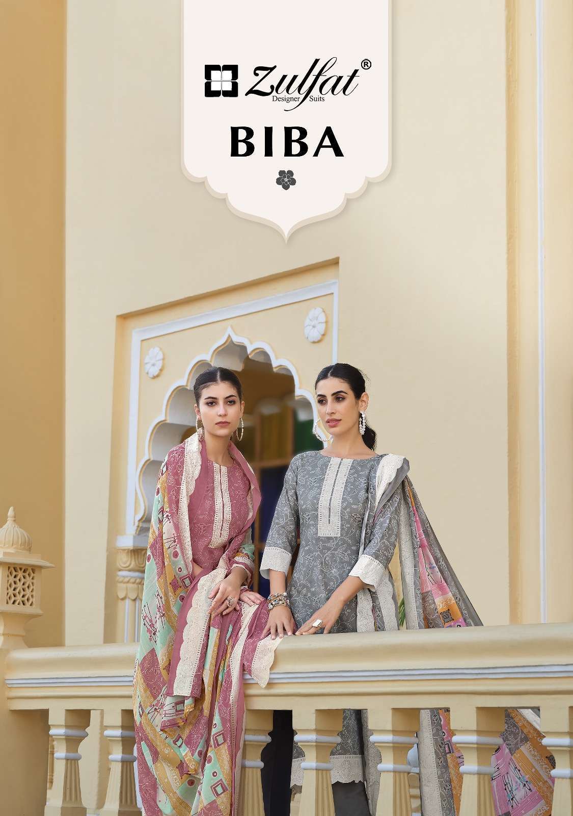 zulfat biba series 511001-511008 Pure Cotton suit