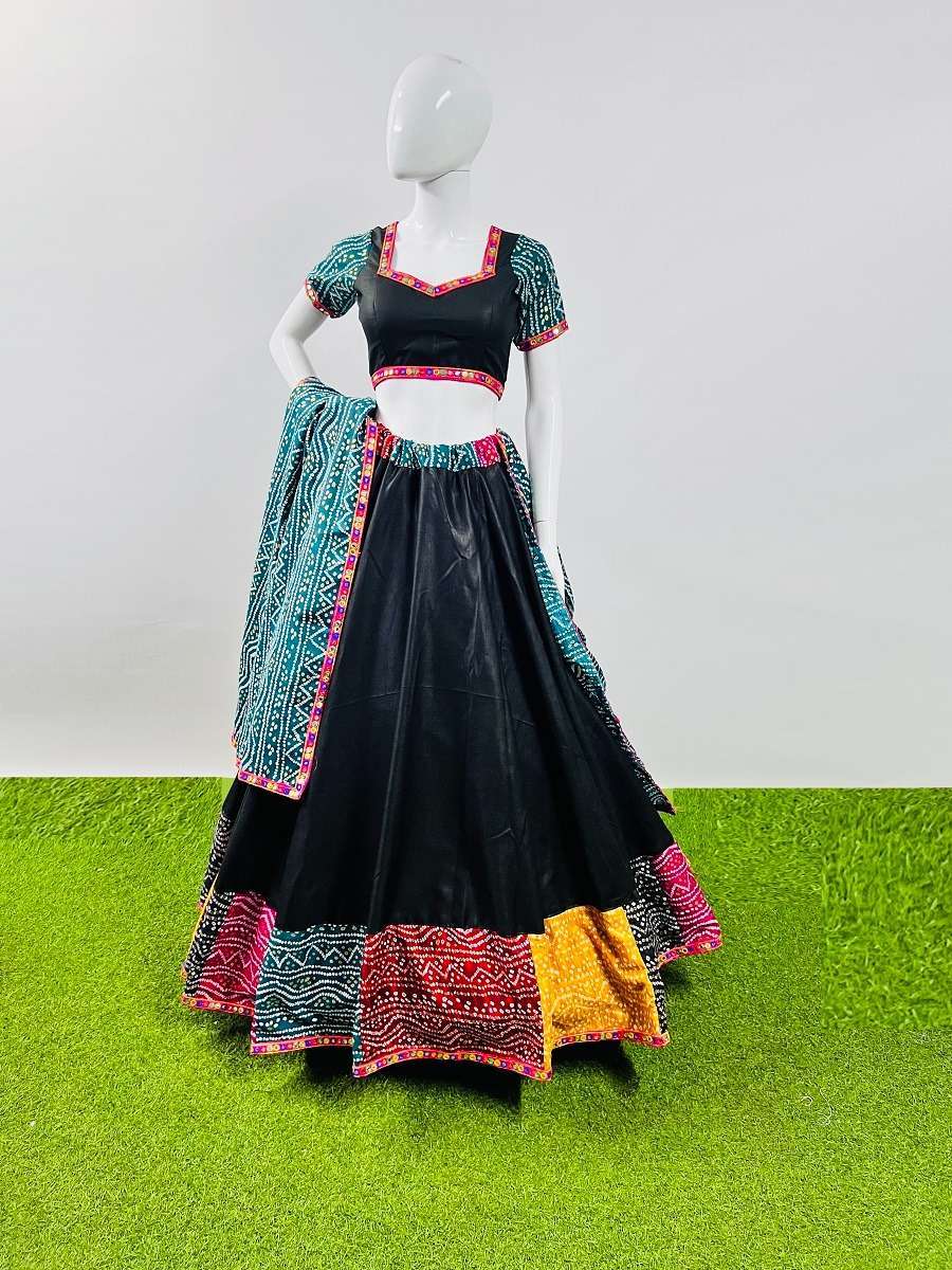 aawiya 7040 pure cotton silk lehenga