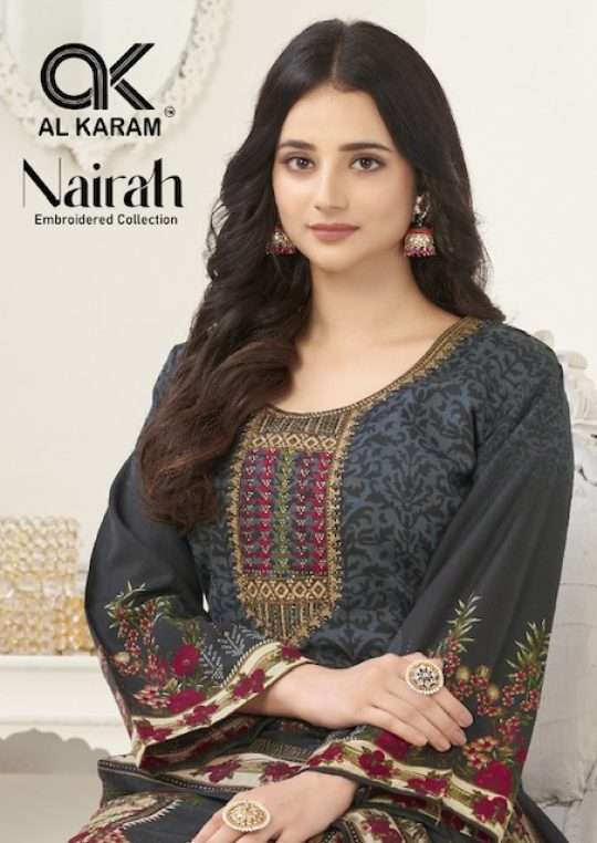 Al Karam Nairah series 1001-1008 Pure Soft Digital Style Print suit