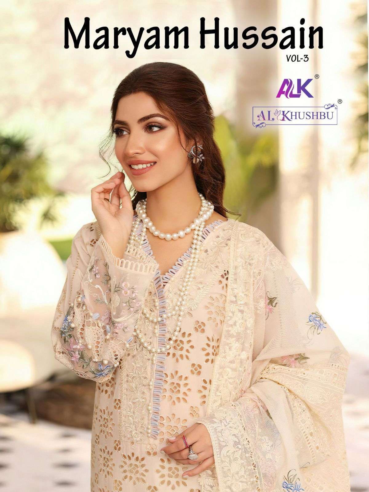 al khushbu maryam hussain vol 3 series 5010-5013 pure cambric cotton suit 