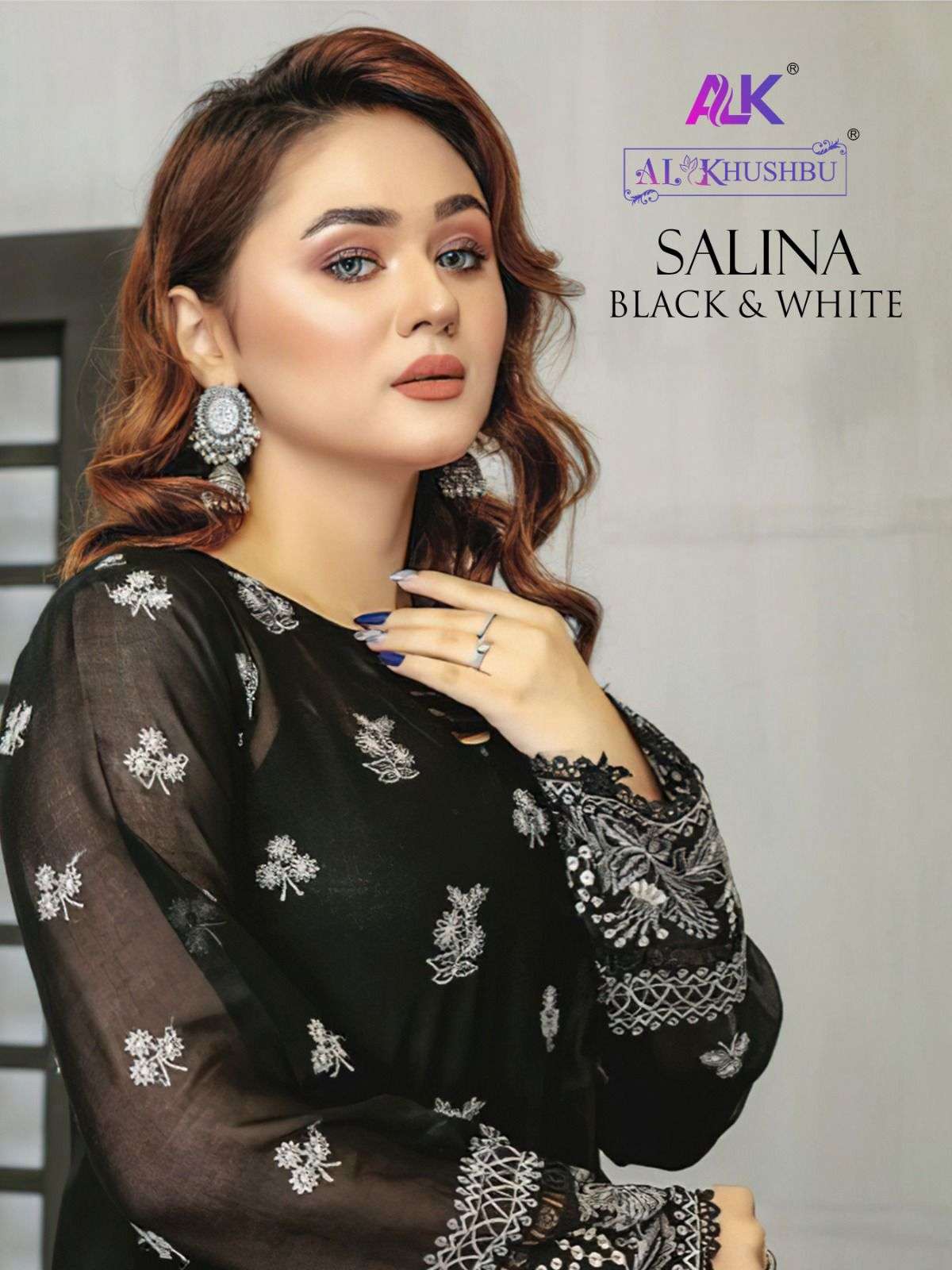 al khushbu salina 5023-5025 designer cambric cotton suit 