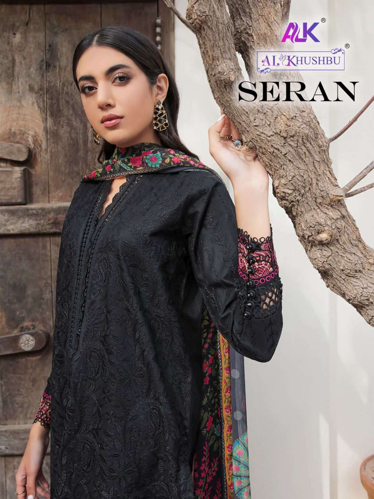 al khushbu seran vol 1 series 5021-5022 cambric cotton suit 