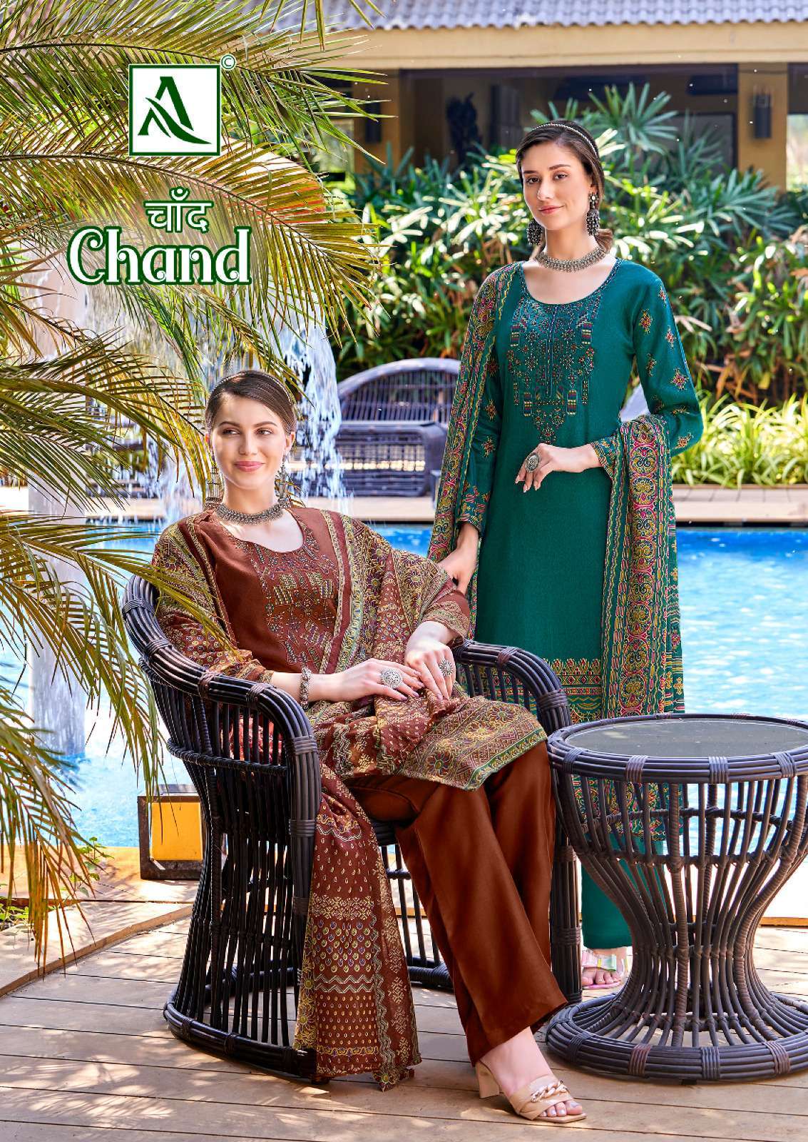 alok suit chand series 1241001-1241008 Pure Zam suit