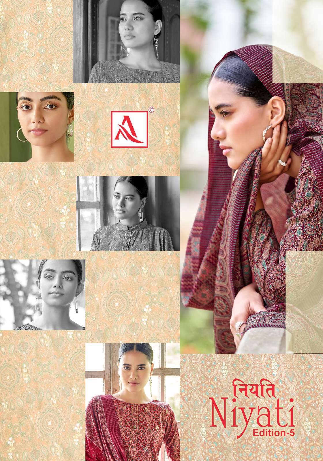 alok suit niyati vol 5 series 1266001-126008 Pure Mudal Chanderi  suit