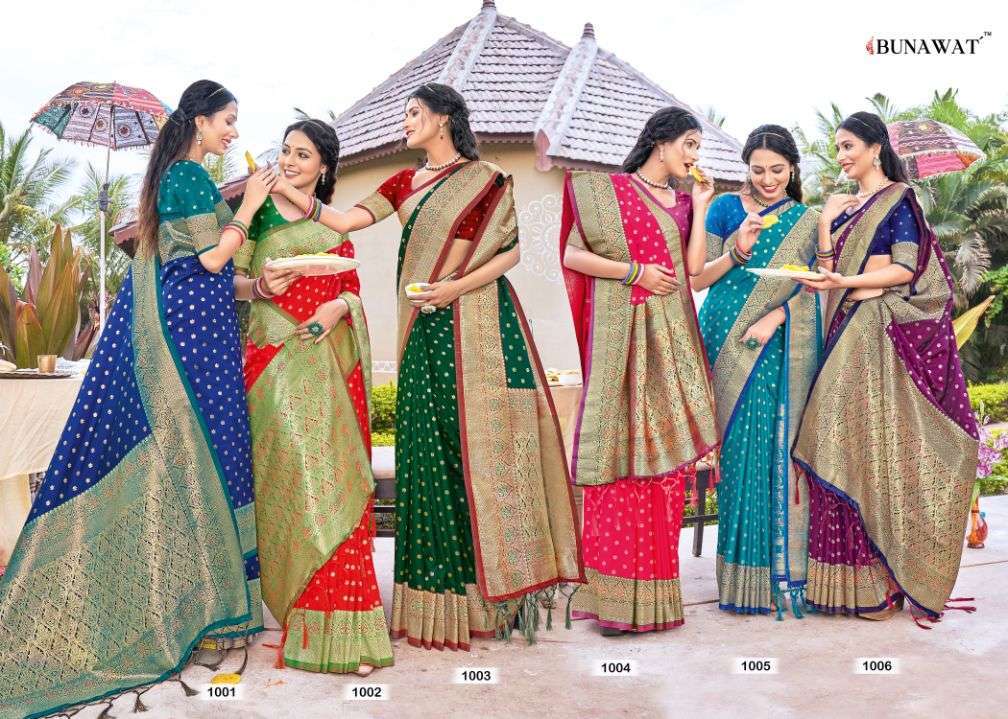bunawat ayan series 1001-1006 Banarasi Silk saree
