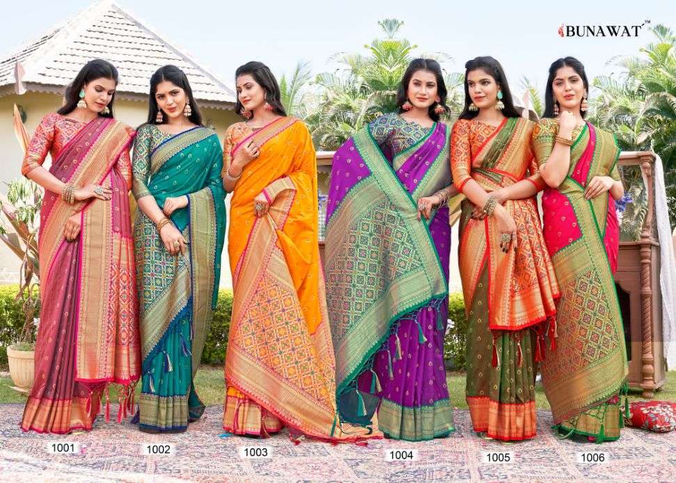 bunawat mahima series 1001-1006 Banarasi Silk saree