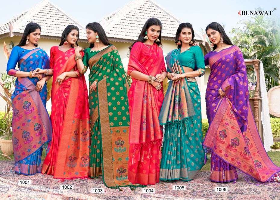 bunawat maitri silk series 1001-1006 Banarasi Silk saree
