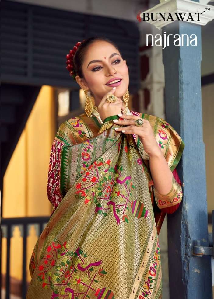 bunawat najrana series 1001-1006 Patola Silk saree