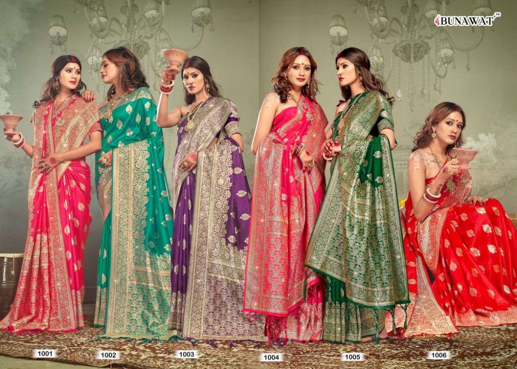 bunawat rohini silk series 1001-1006 Banarasi Silk saree