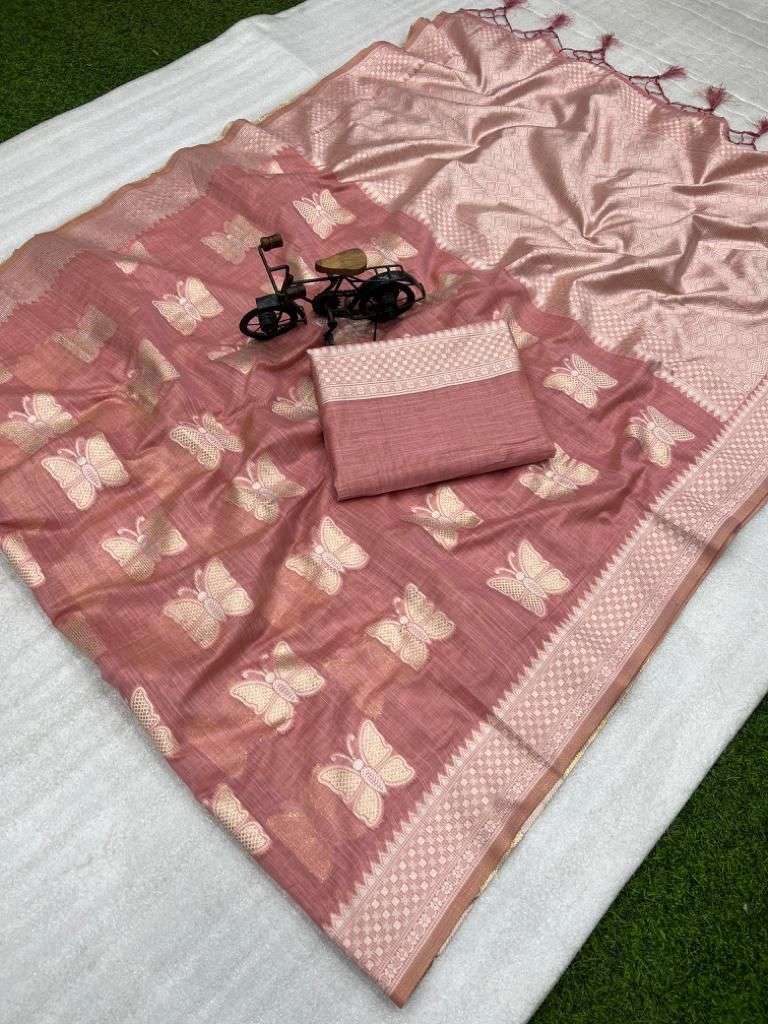 diksha designer soft cotton slub silk saree