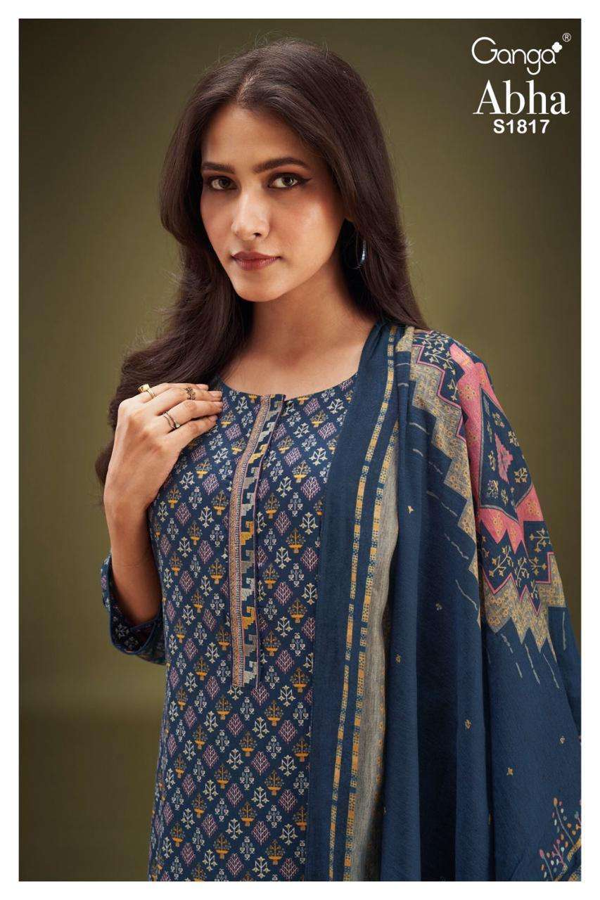 ganga abha 1817 premium cotton silk suit 