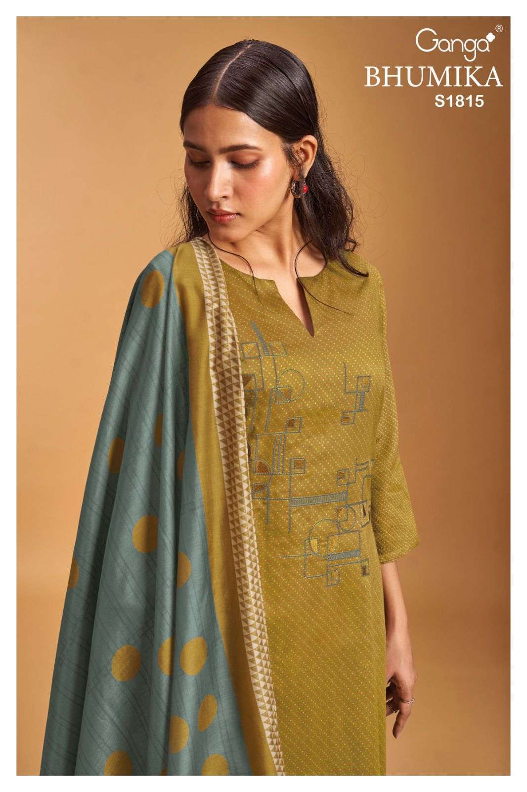 ganga bhumika 1815 premium cotton silk suit 