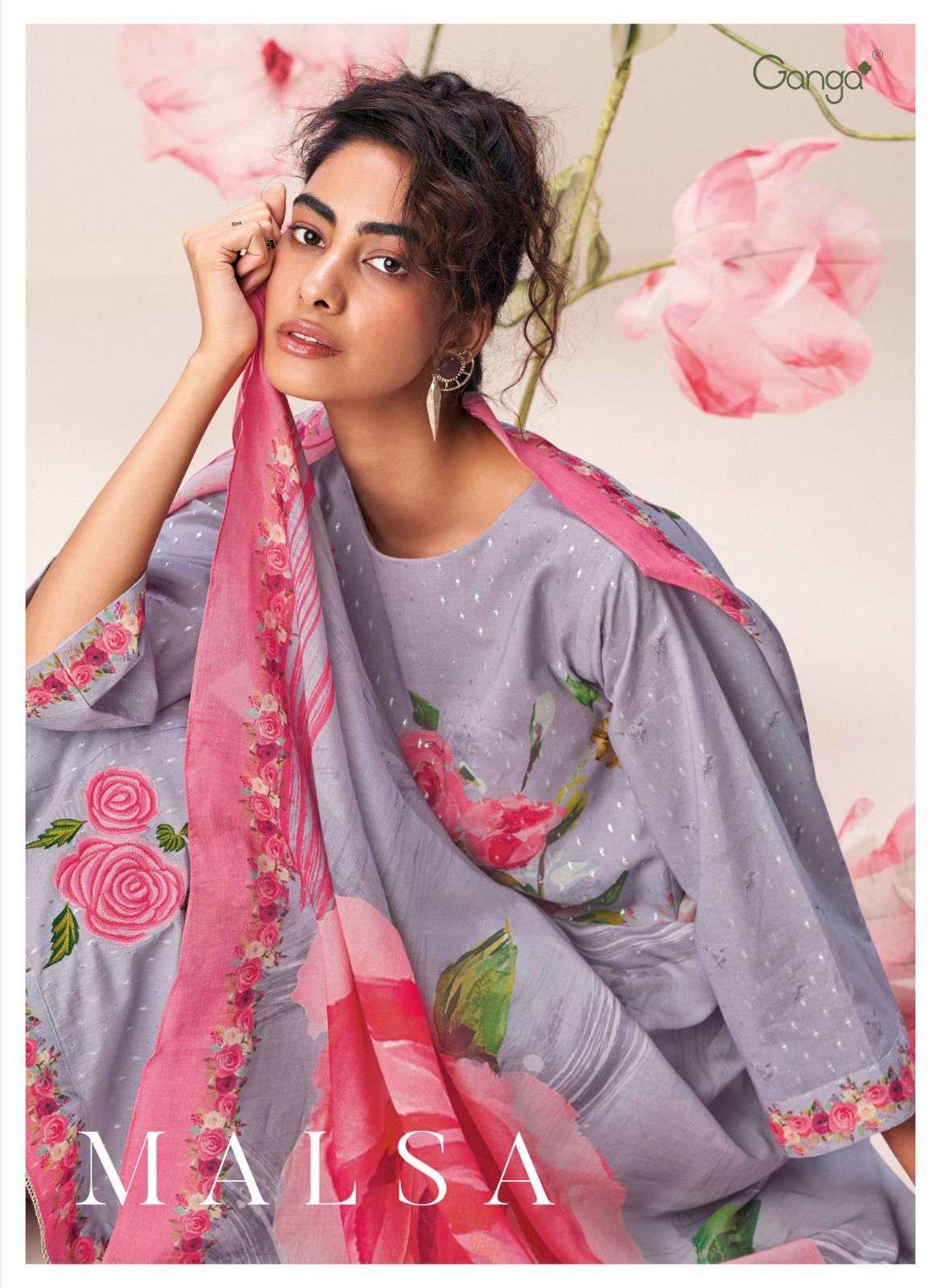 Ganga malsa series 14561461 cotton suit 