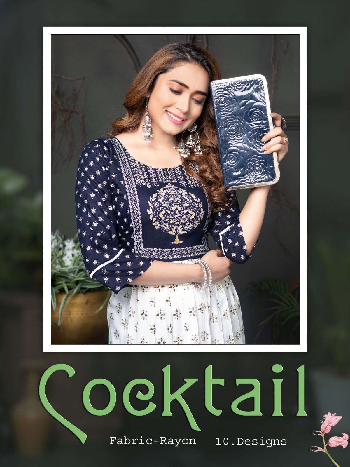 golden cocktail vol 1 series 001-010 Rayon Plain kurti