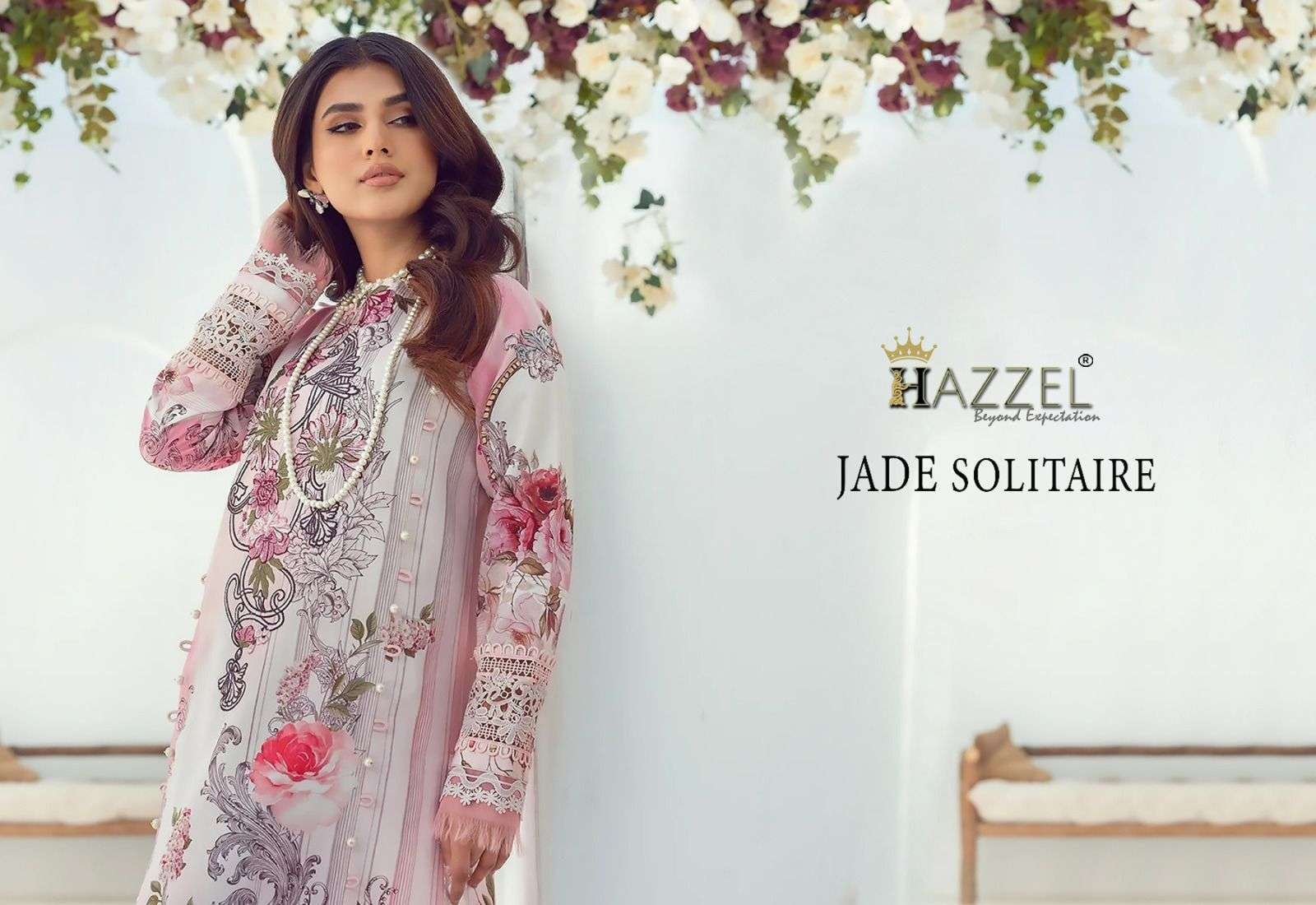 hazzel jade solitaire nx series 011-012 lawn cotton suit 